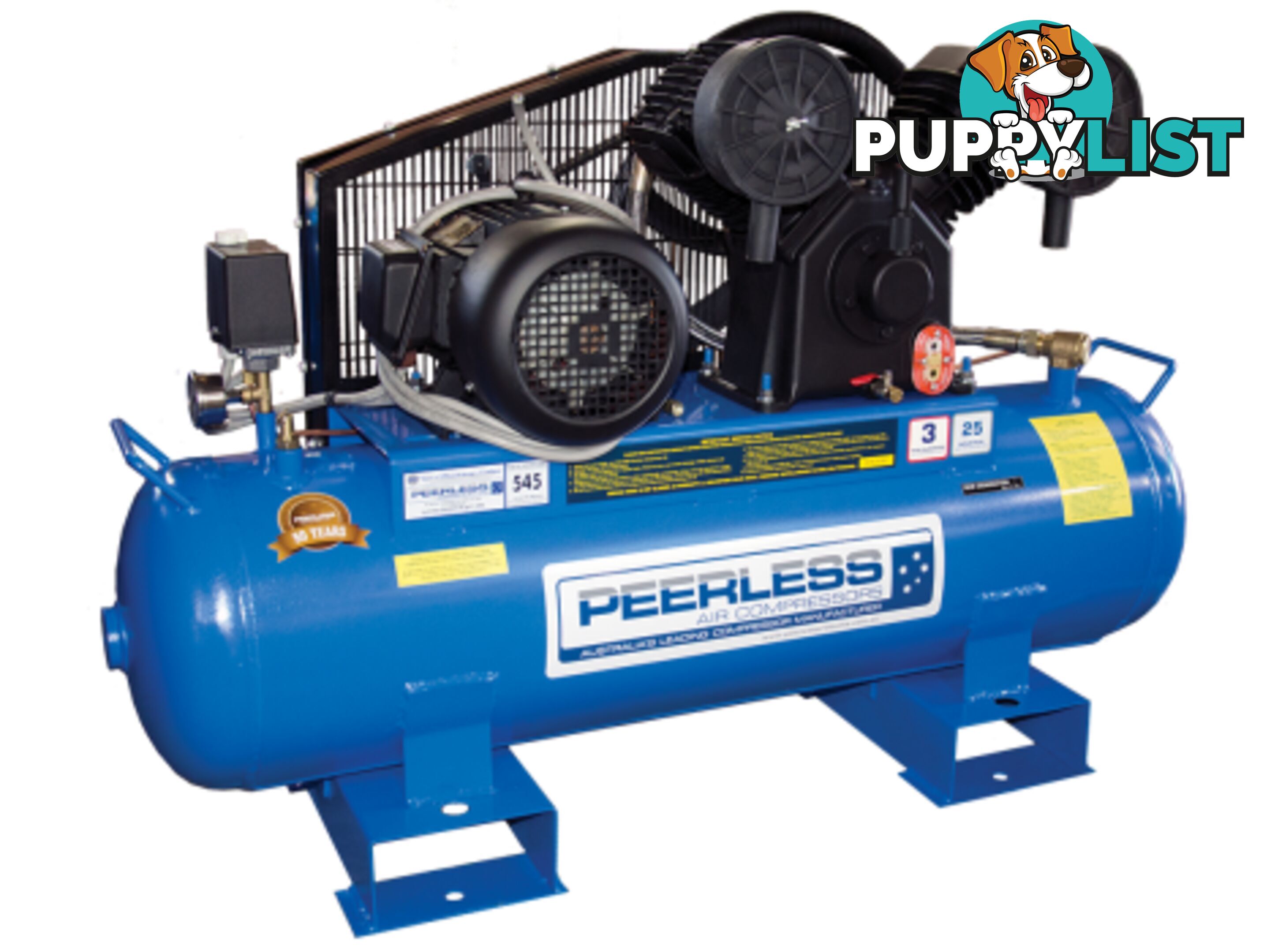 Industrial 3 Phase PV25 Air Compressor With 4KW / 5.5HP Electric Motor 00555