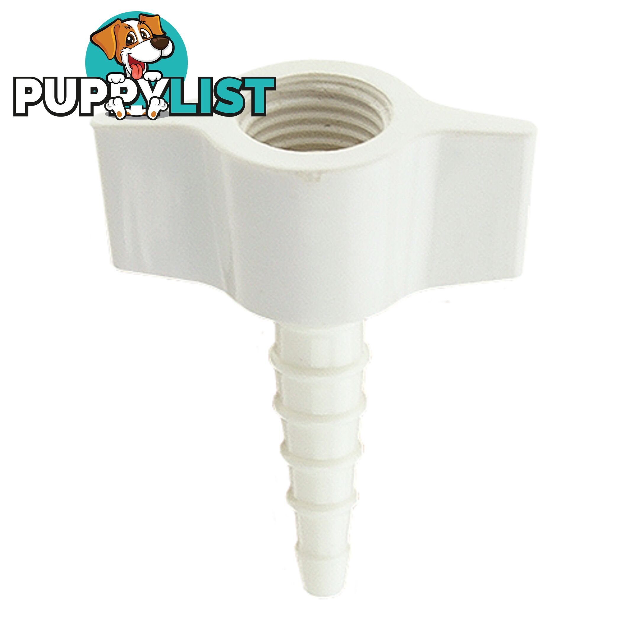 Hose Barb Connection White For Medical Oxygen (1 Pack = 10 Units)