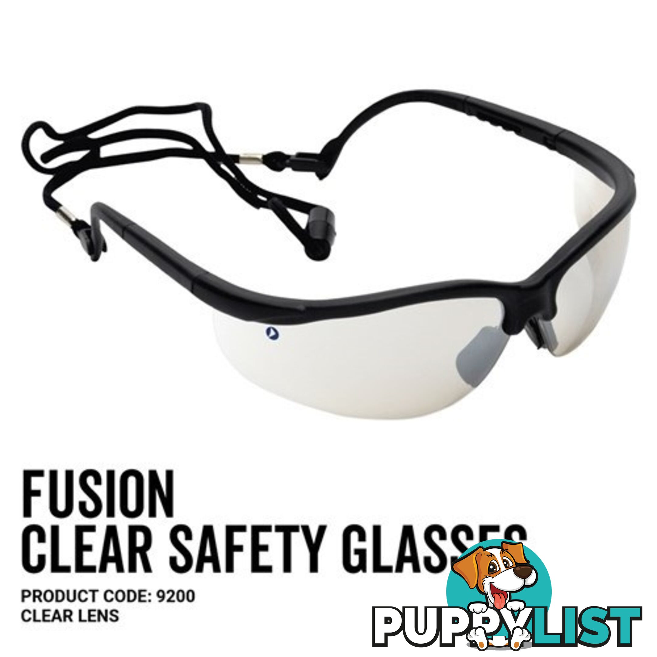 Fusion Safety Glasses Clear Lens Pro