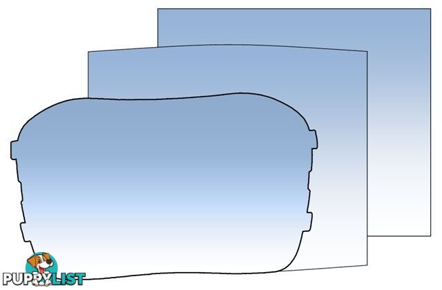 Clear Outer Lens 122 X 102mm PKT:10 CLM2-10