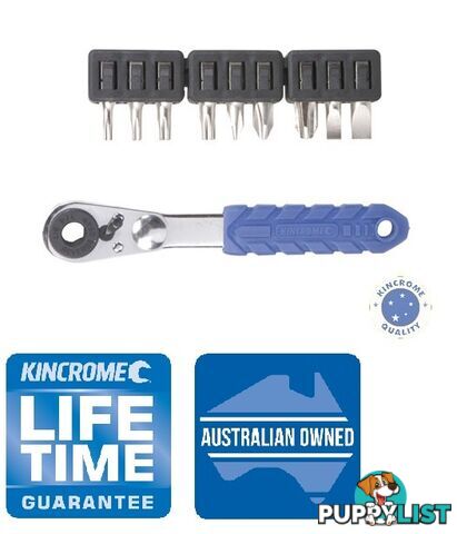 Mini Ratchet Bit Set 10 Piece Kincrome K5014