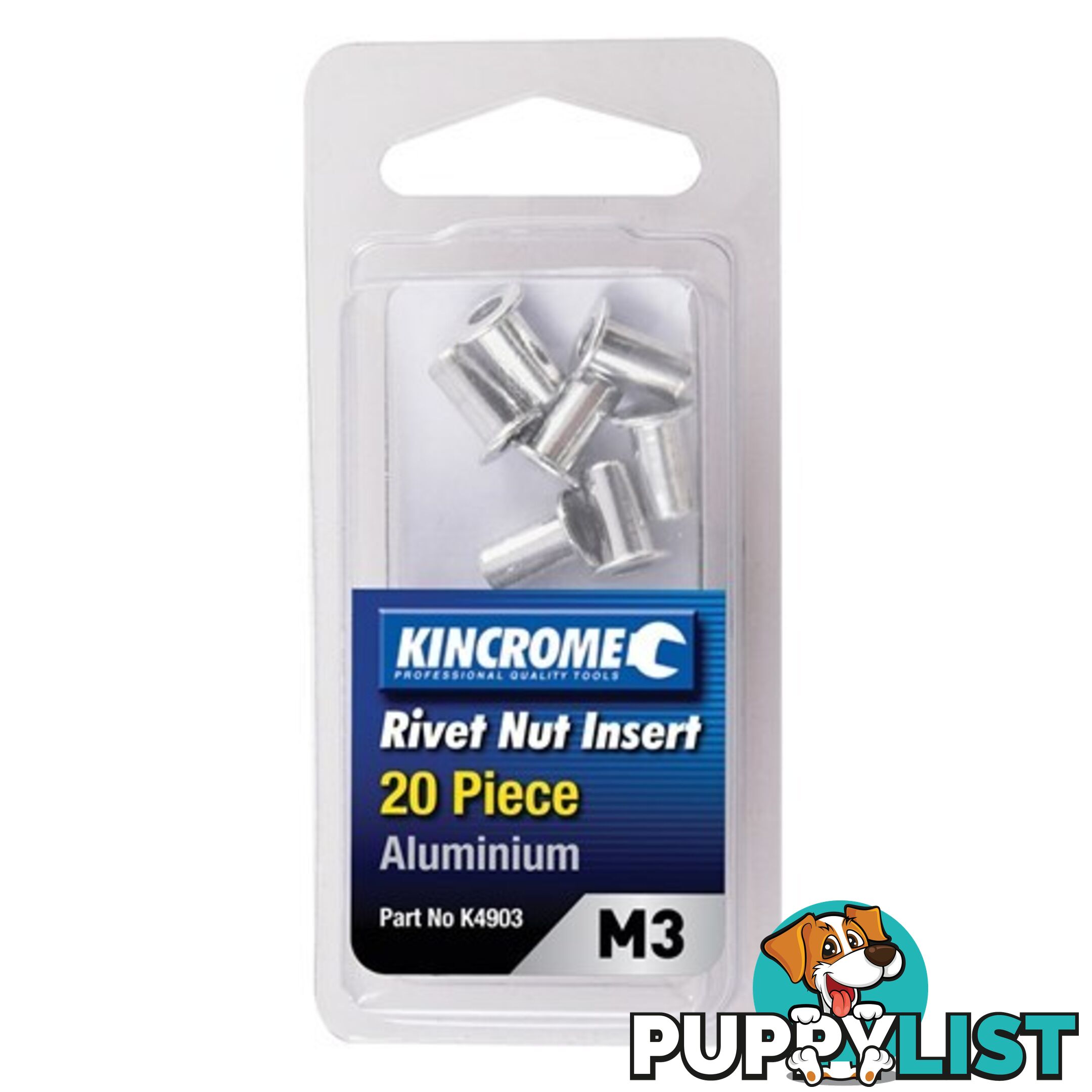 Rivet Nut Insert M3 (Aluminium) - 20 Pack Kincrome K4903