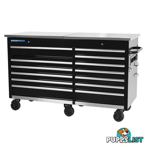 TRADE CENTRE Mobile Bench Twin Lid 13 Drawer (Trolley Only) Kincrome K7371