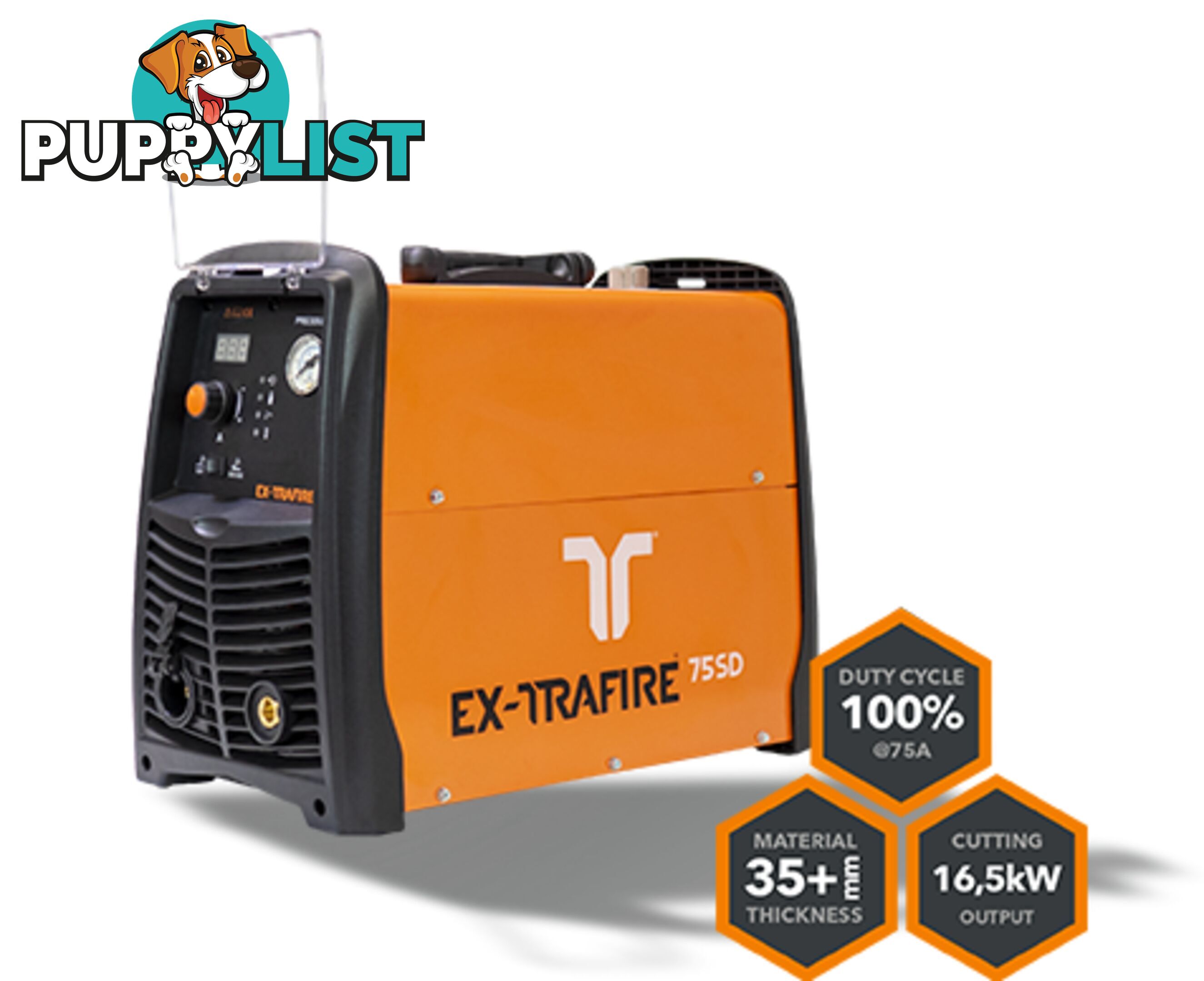 Plasma Cutter 75SD With 15 Metres Mechanised Torch Ex-Trafire EX75SD-M15M