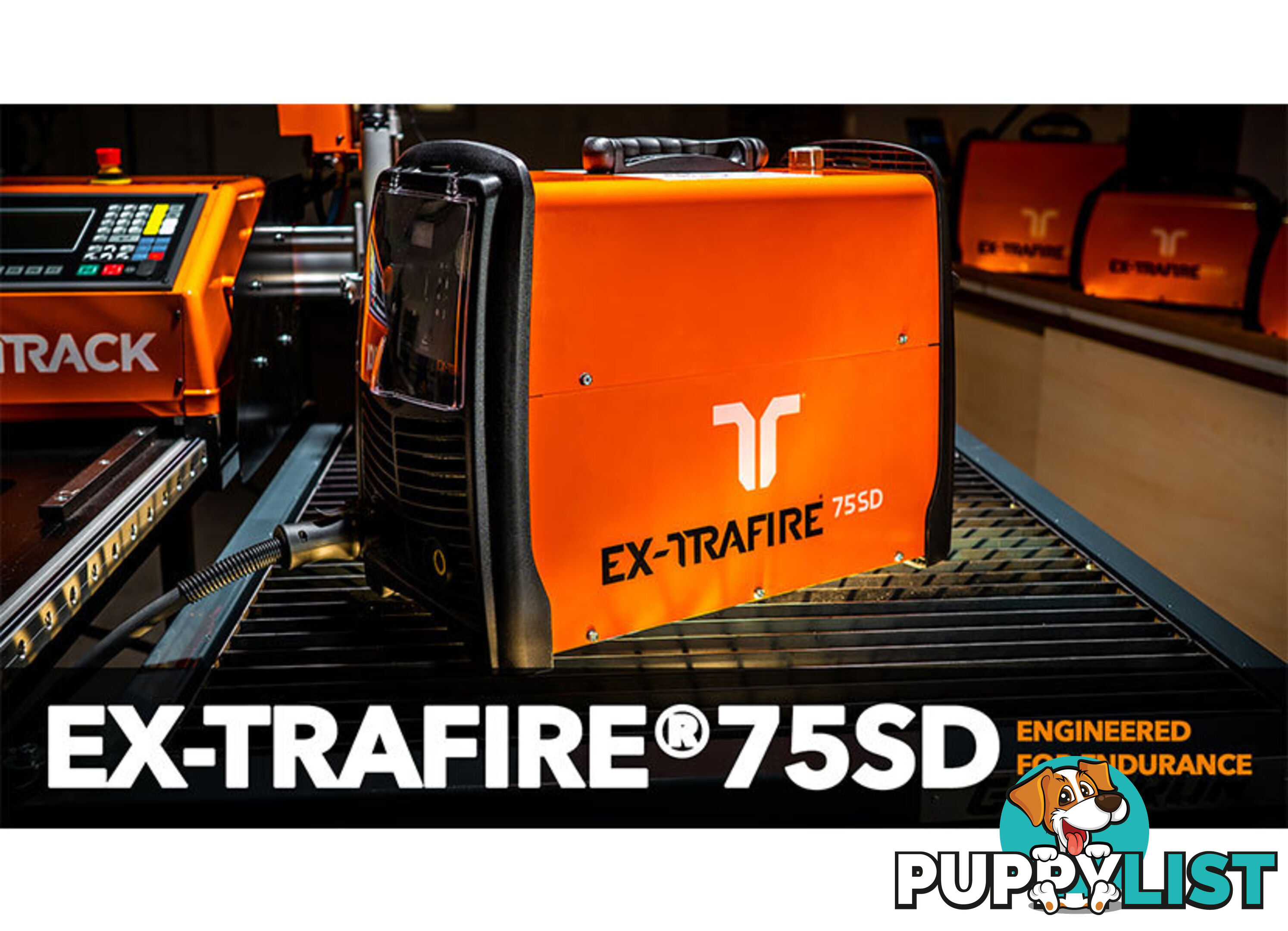 Plasma Cutter 75SD With 15 Metres Mechanised Torch Ex-Trafire EX75SD-M15M