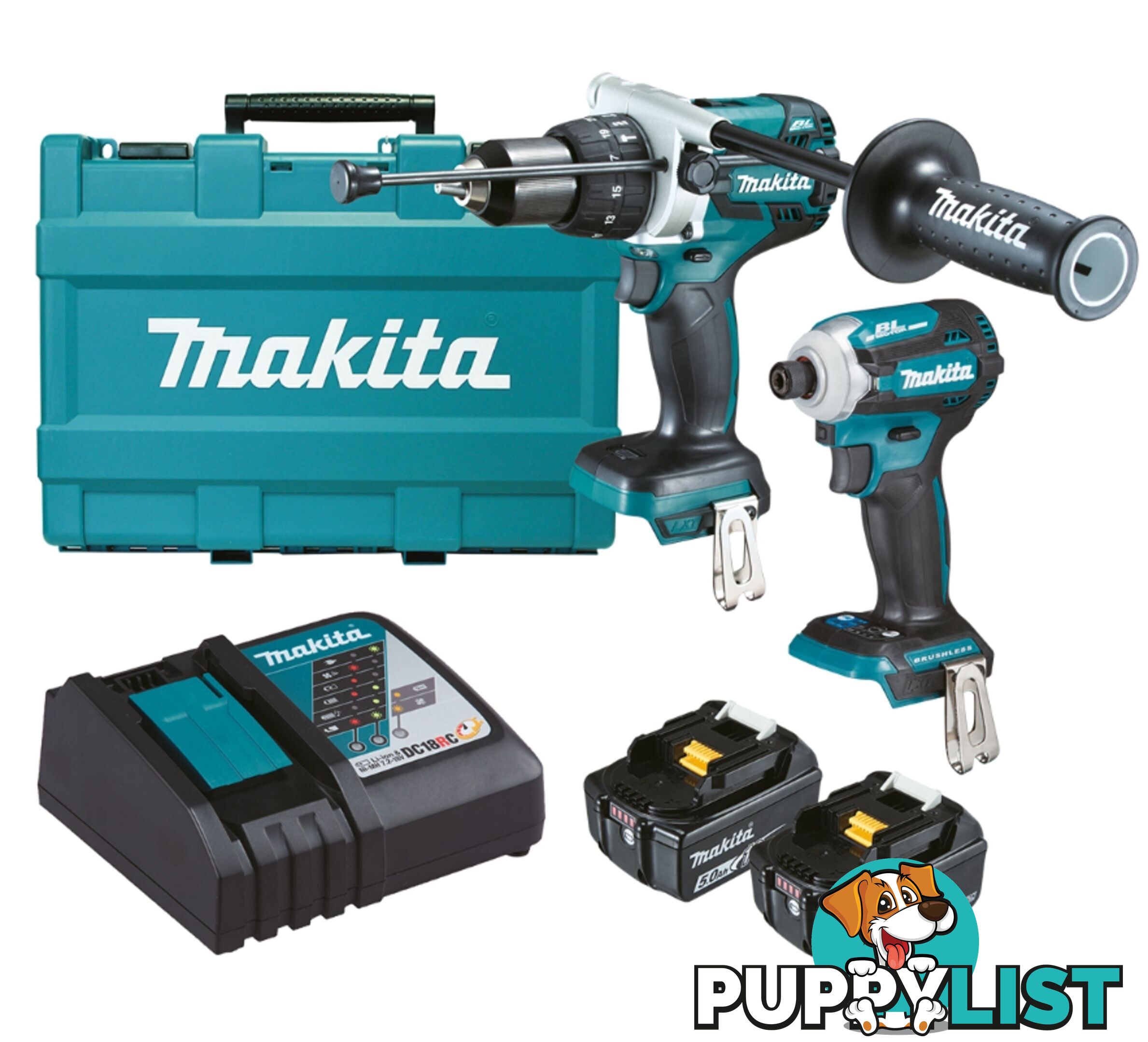 18V Brushless 2-Piece Combo Kit Makita DLX2308T