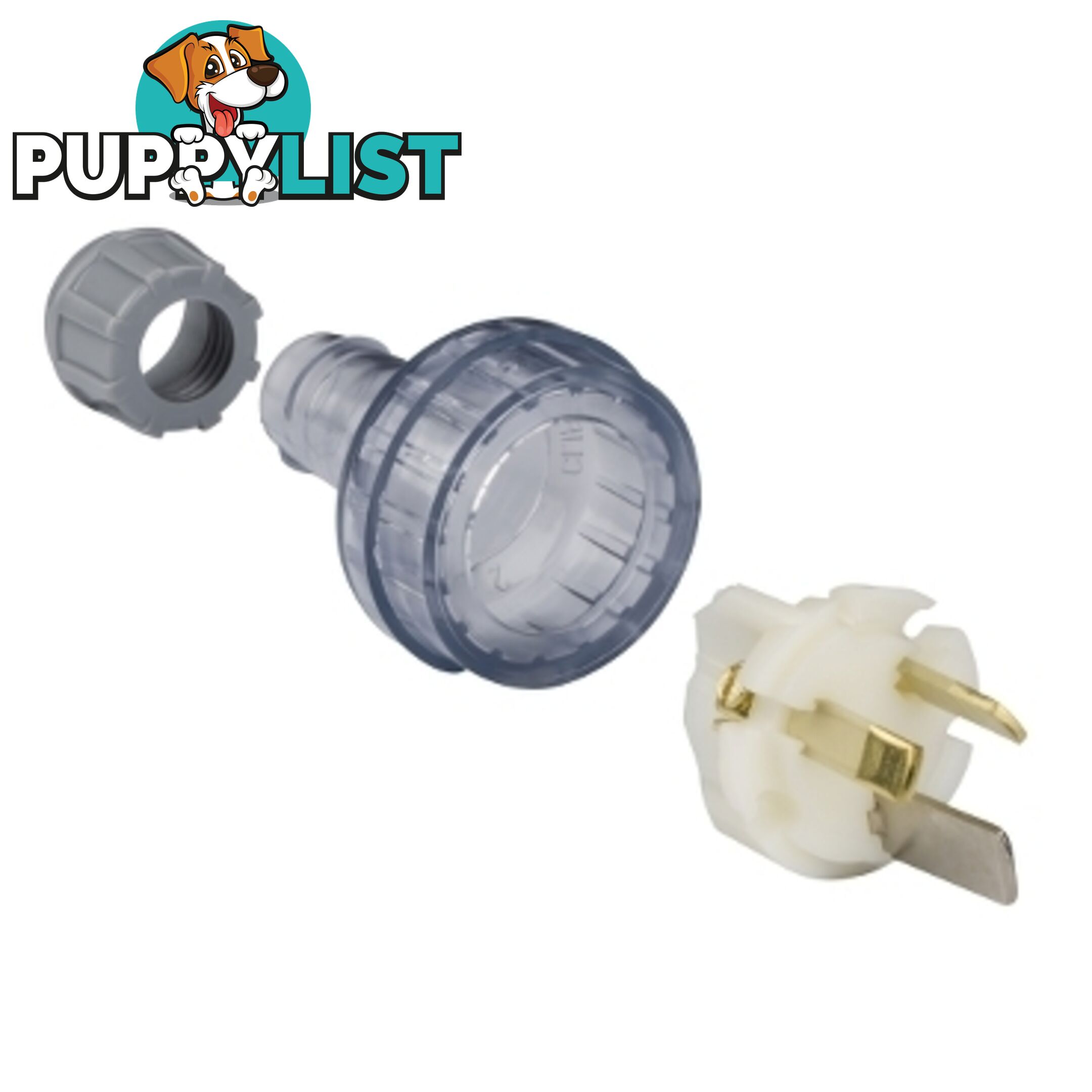 Plug 3 Pin Flexible Straight 15A 250V Heavy Duty 439S15HD-TR