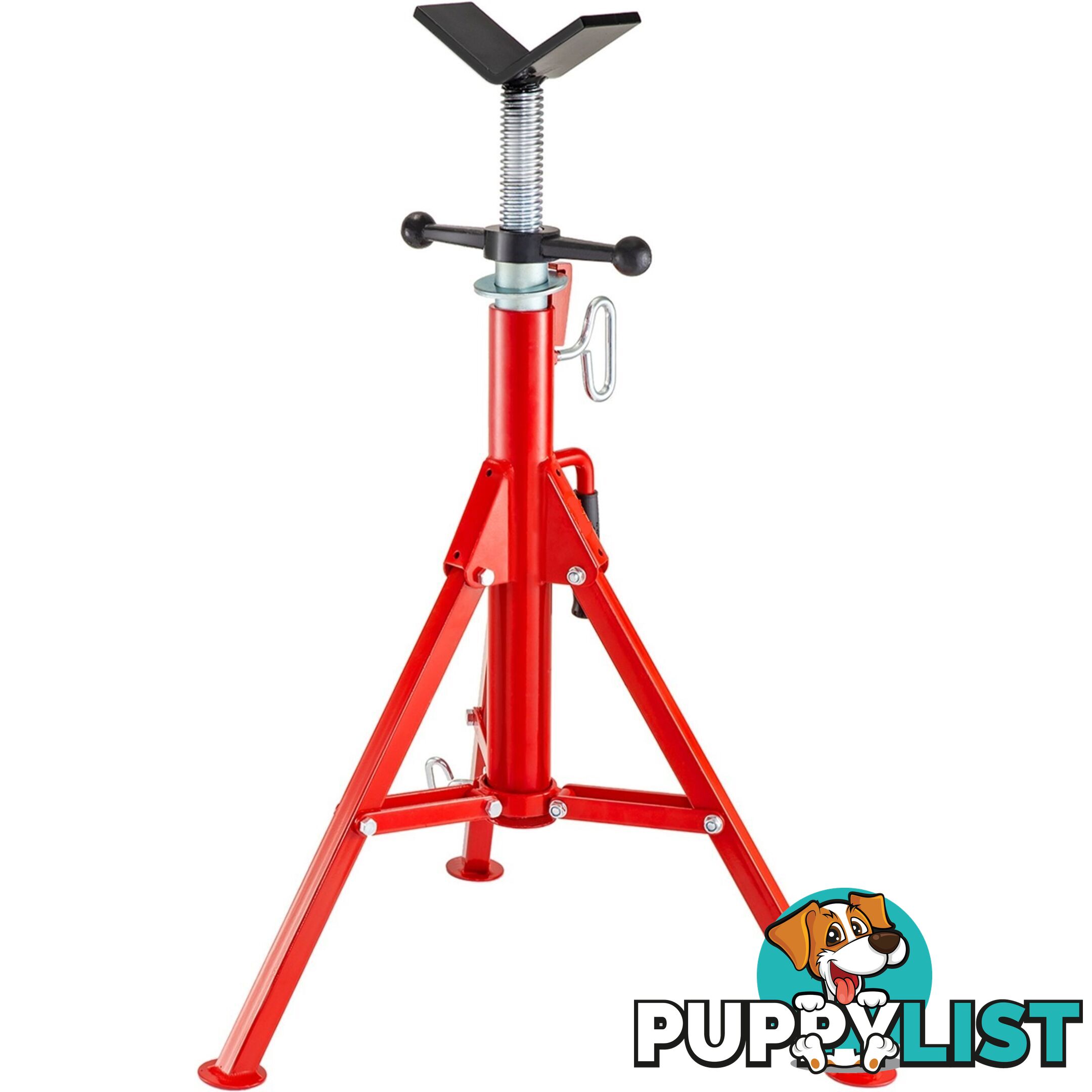 V-Head High Pipe Stand Fold-a-Jack Height 71-132 cm Pipe Capacity 30cm 1.13 ton