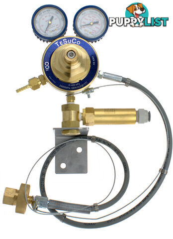 Beverage Regulator 2 Stage Wall Mount Stem and Hand Wheel