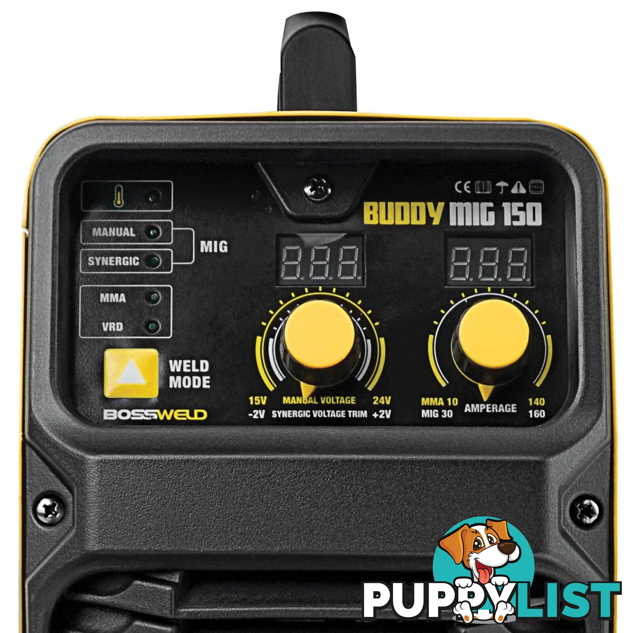 Buddy-Mig 150 Gas/Gasless Mig/Arc welder Package Deal Bossweld 633130Bundle