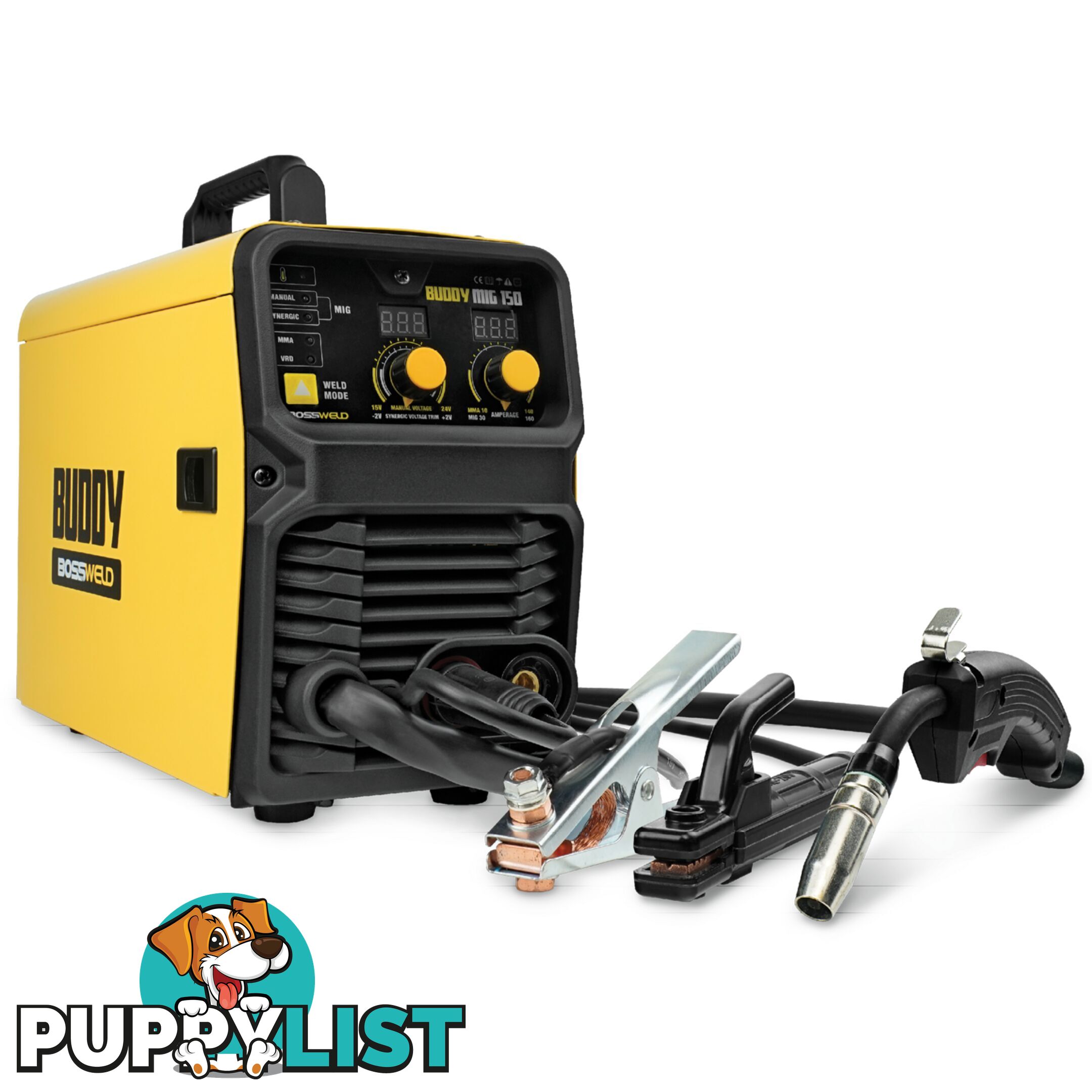 Buddy-Mig 150 Gas/Gasless Mig/Arc welder Package Deal Bossweld 633130Bundle