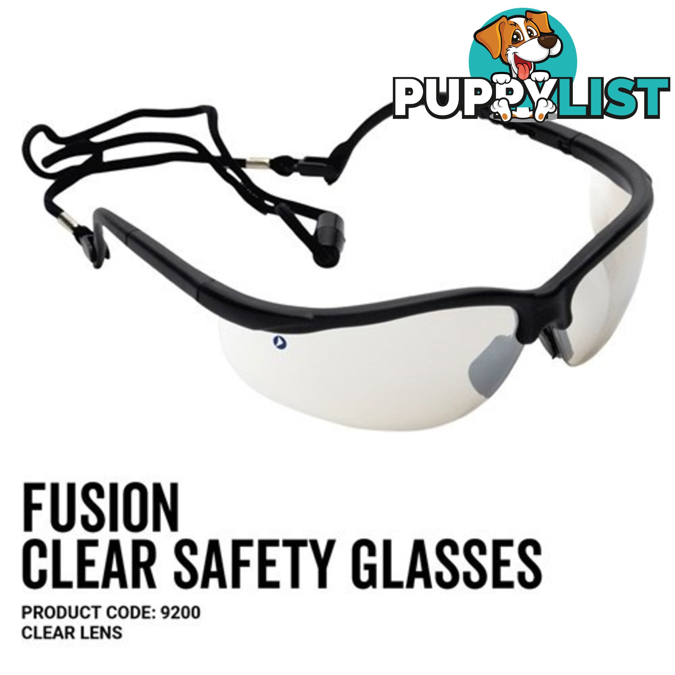 Fusion Safety Glasses Clear Lens Pro