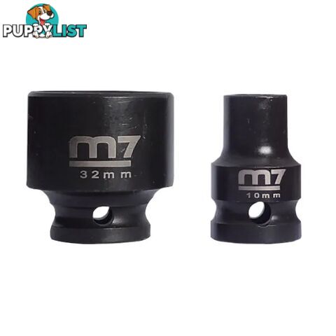 Impact Socket With Hang Tab 1/2" Drive 6 Point 26mm M7 M7-MA411M26