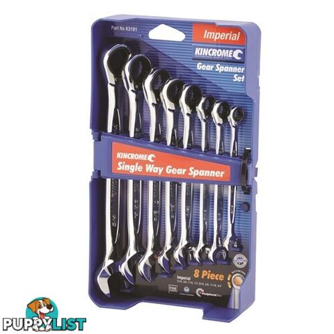 Combination Gear Spanner Set 8 Piece Kincrome K3101