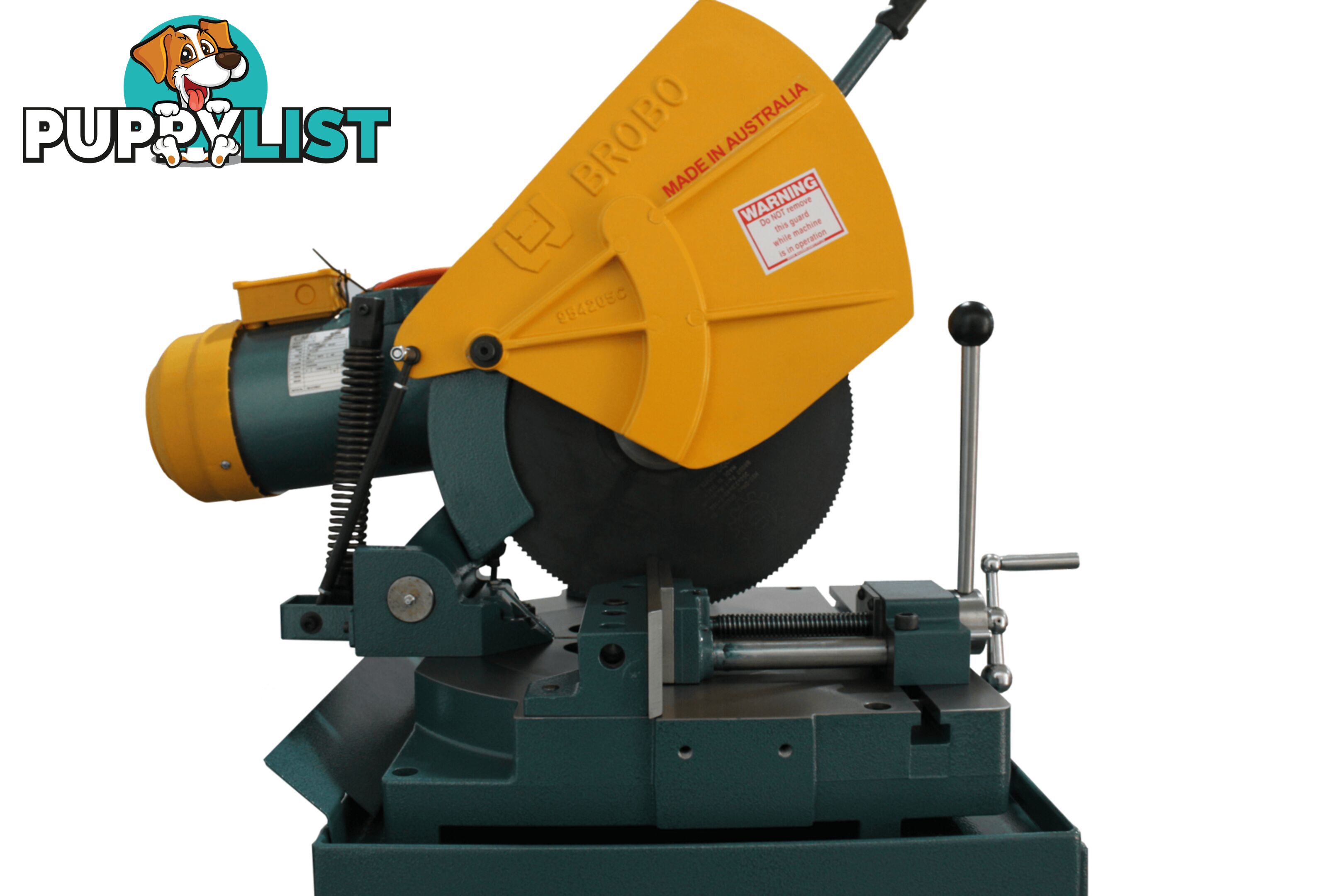 Ferrous Cutting Cold Saw S350G Single Phase Single Speed 42 RPM Integrated Stand Brobo 9730010