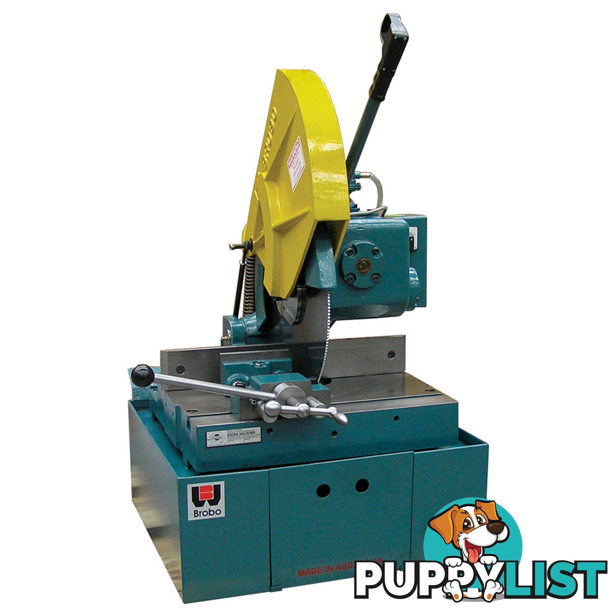 Ferrous Cutting Cold Saw S350G Single Phase Single Speed 42 RPM Integrated Stand Brobo 9730010