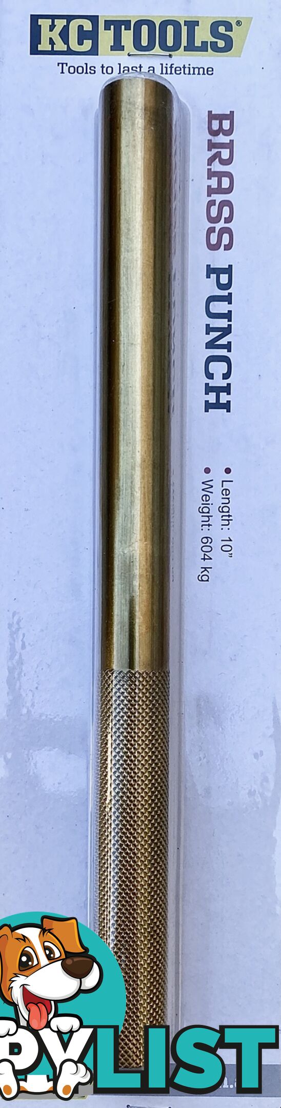 10" Brass Punch KC Tools 07028