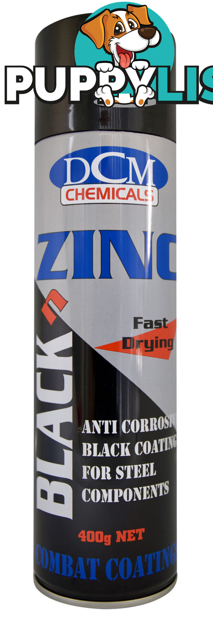 Black n Zinc Fast Drying Aerosol 400g Molytec D1006