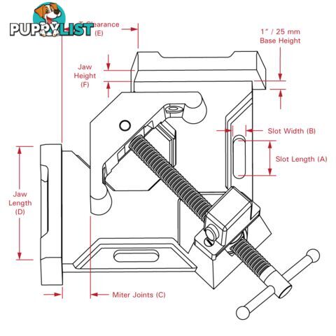 3 Axis Welding Angle Clamp Strong Hand WAC35-SW