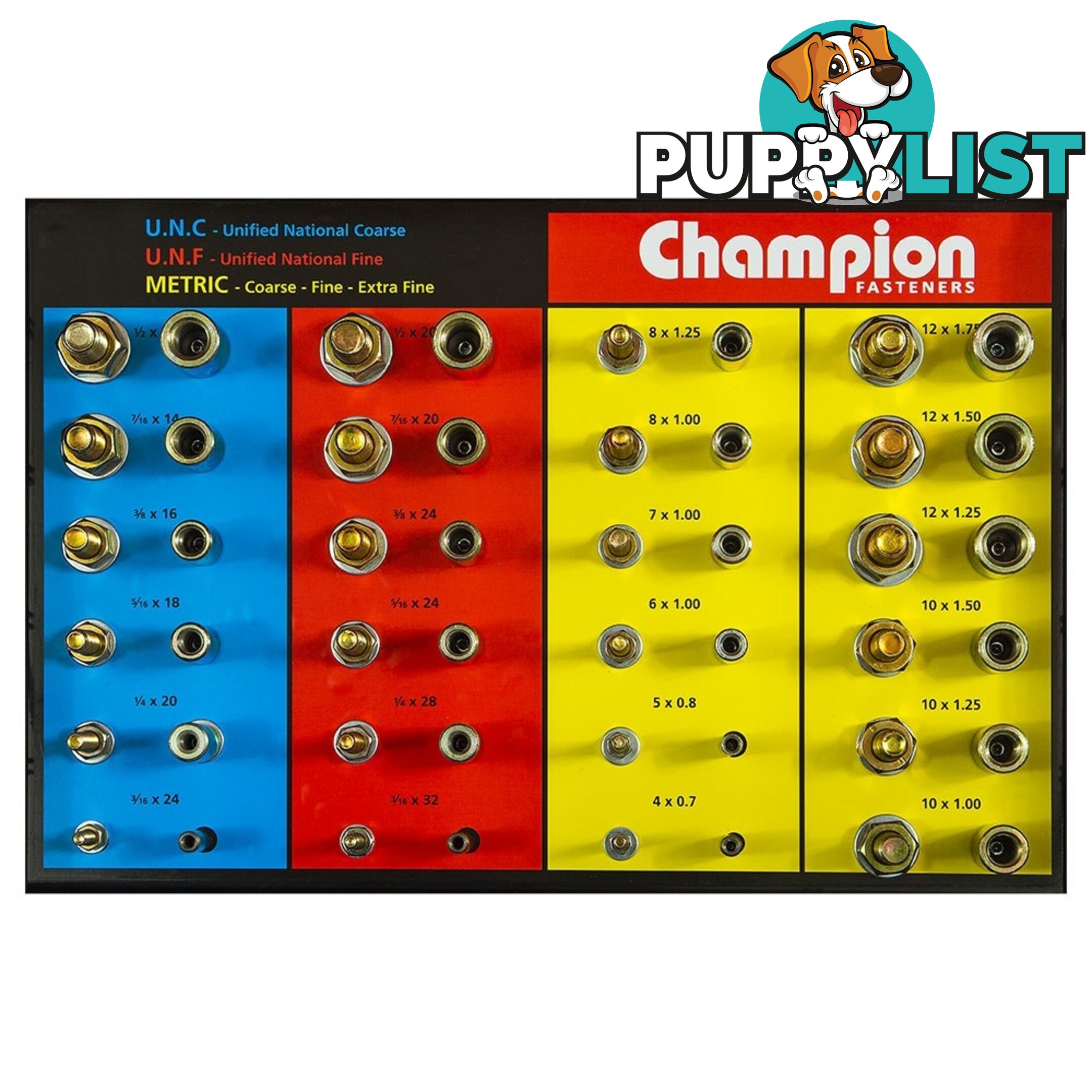 48 Sizes Thread Tester Panel Only Champion CTT48-P