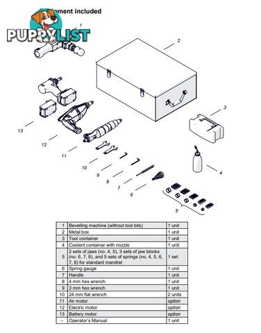 Compact PRO 2 PB Pipe Beveller Only Without Motor WA-PRO2PB