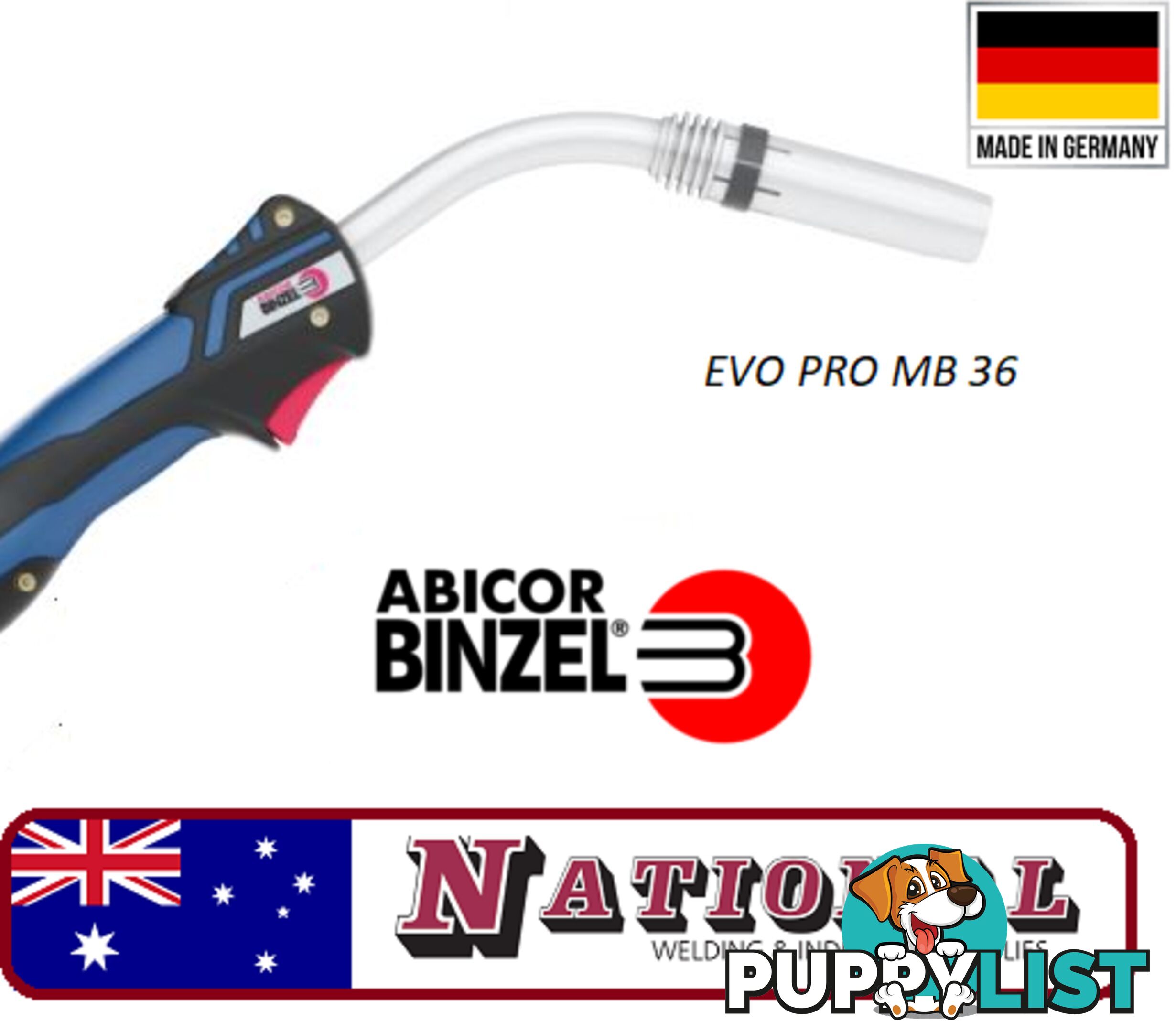 Binzel MB36 EVO Pro 5 Metres MIG Welding Torch 014.0531.1