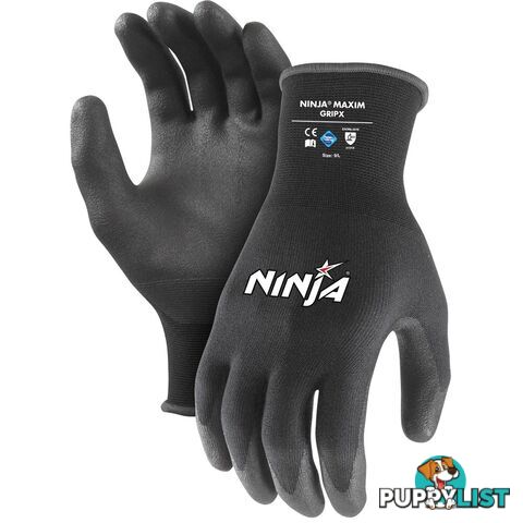 Black Ninja HPT GripX Glove Size Medium NIGRPXHPTBK000M