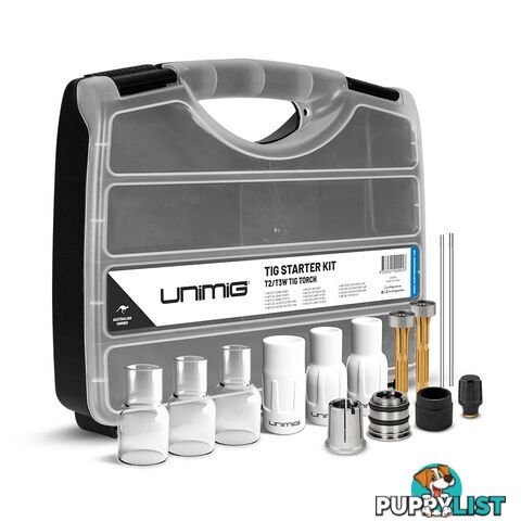 T2 / T3W TIG Ceramic and Quartz Consumable Starter Kit Unimig U42005