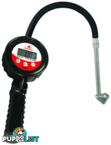 Digital Tyre Inflator With Gauge Alemlube 51114