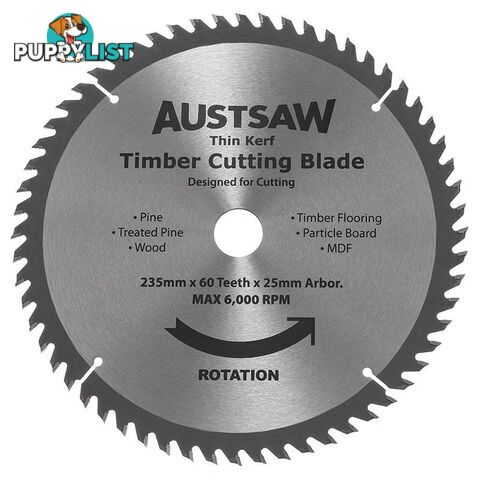 Thin Kerf Timber Blade Austsaw TBP2352560