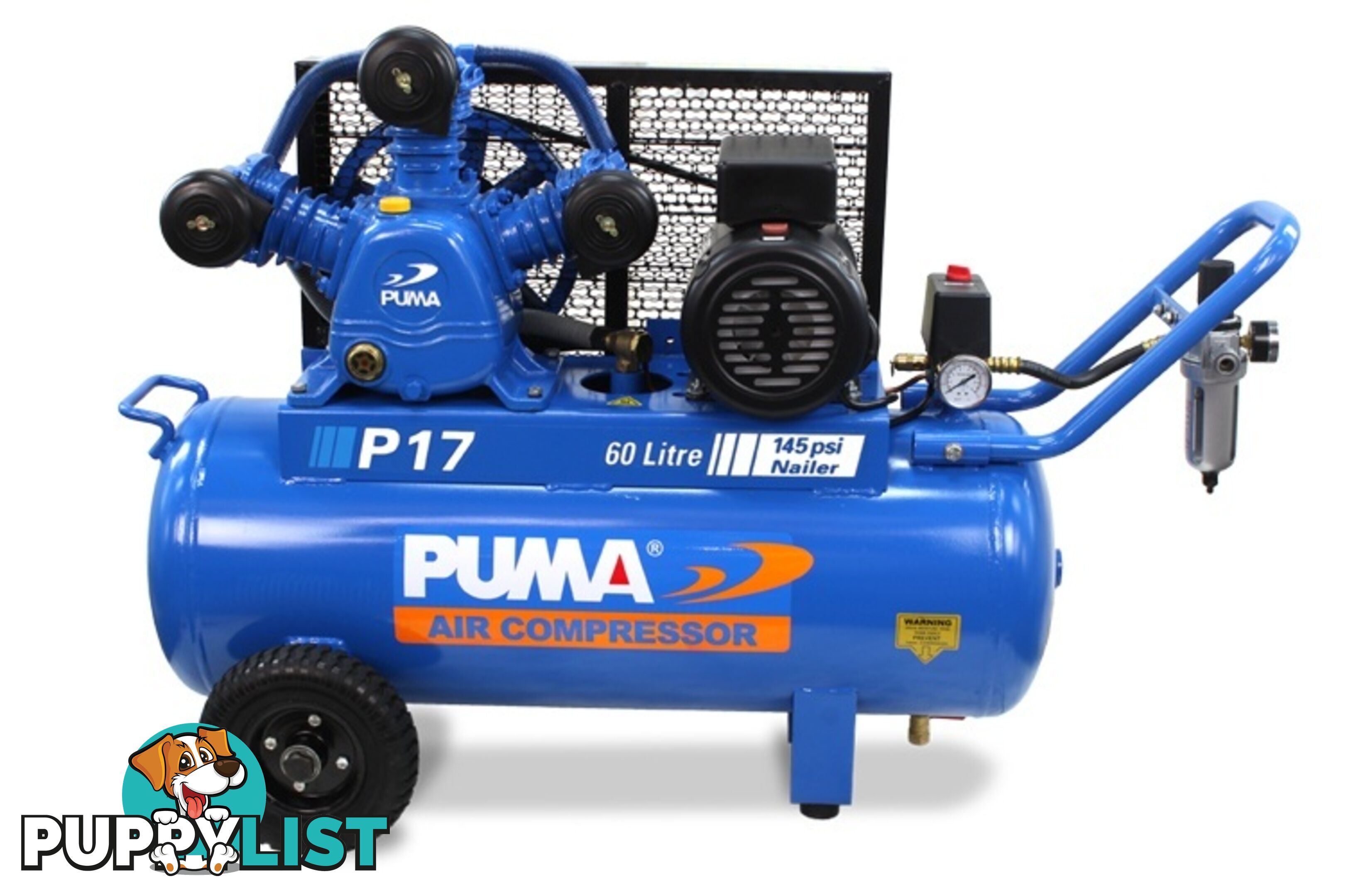 Air Compressor Dependable Performance 60L Puma PU P17 240V