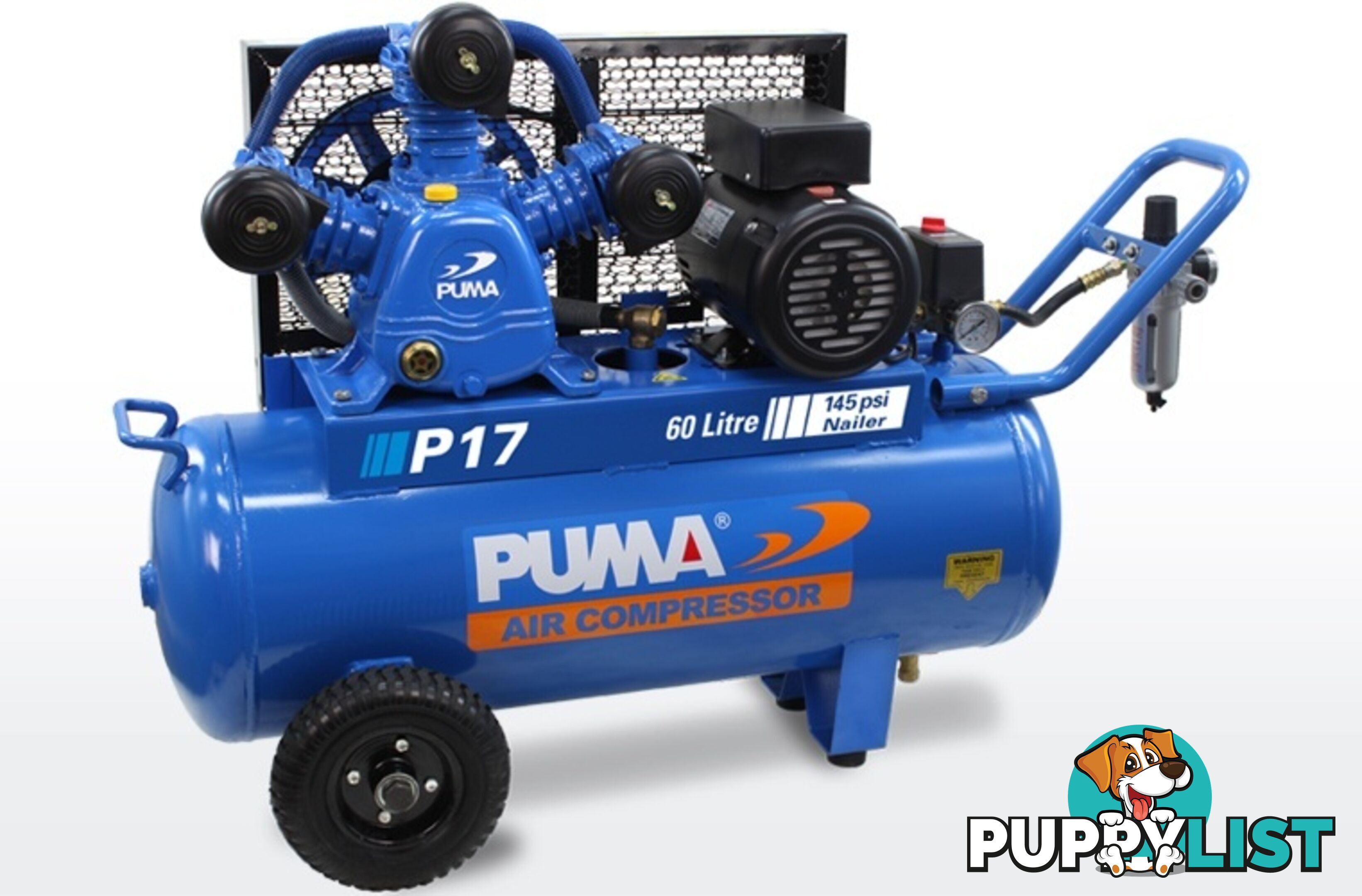 Air Compressor Dependable Performance 60L Puma PU P17 240V