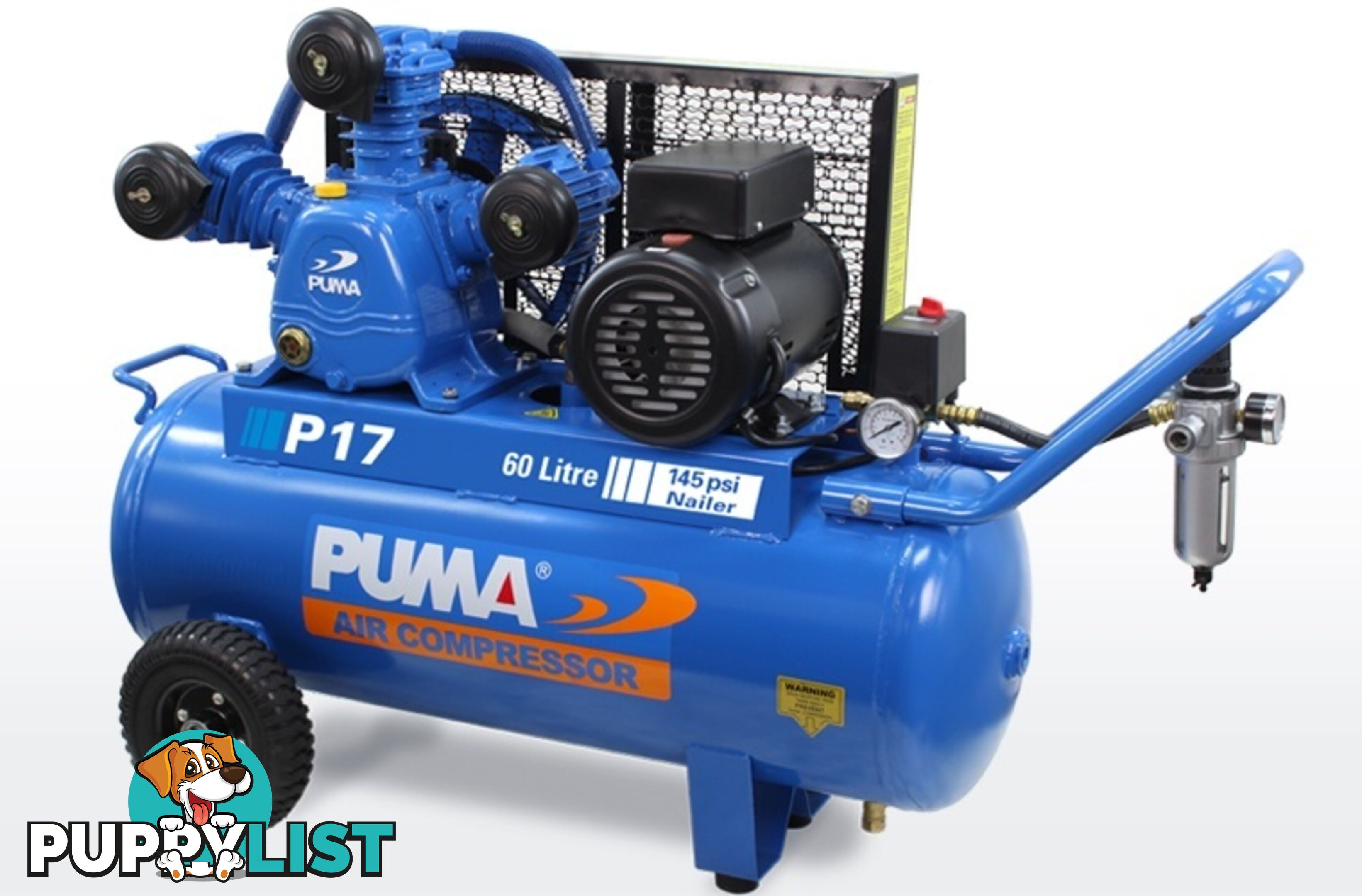 Air Compressor Dependable Performance 60L Puma PU P17 240V