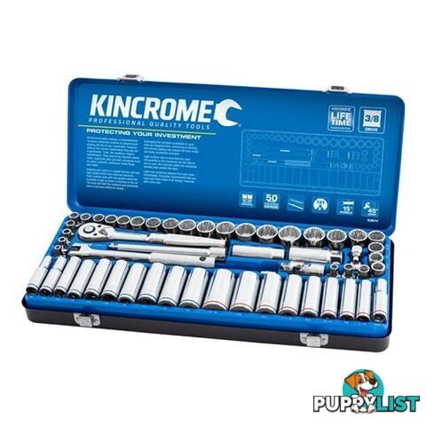 Socket Set 57 Piece 3/8" Drive Metric & Imperial Kincrome K28014