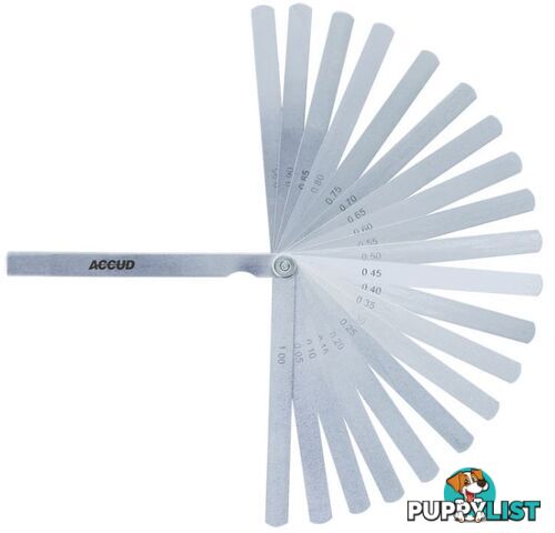 300mm Feeler Gauge 20 Leave Set Accud AC-915-100-20