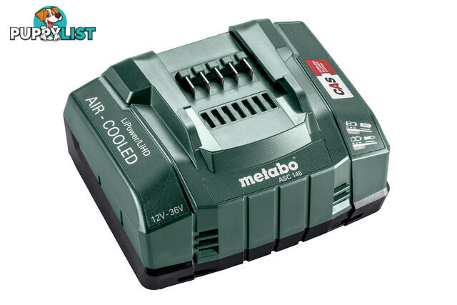 5.5 Ah x 2 LiHD Battery and ASC 145 Fast Charger Kit Metabo AU62738105