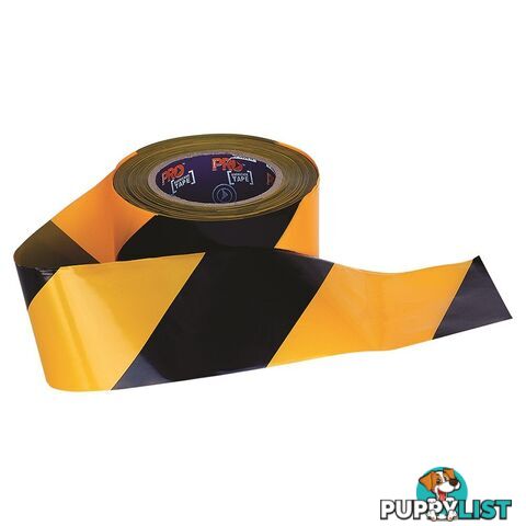 Barricade Tape Yellow/Black 100M x 75 MM Prochoice YB10075