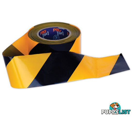 Barricade Tape Yellow/Black 100M x 75 MM Prochoice YB10075