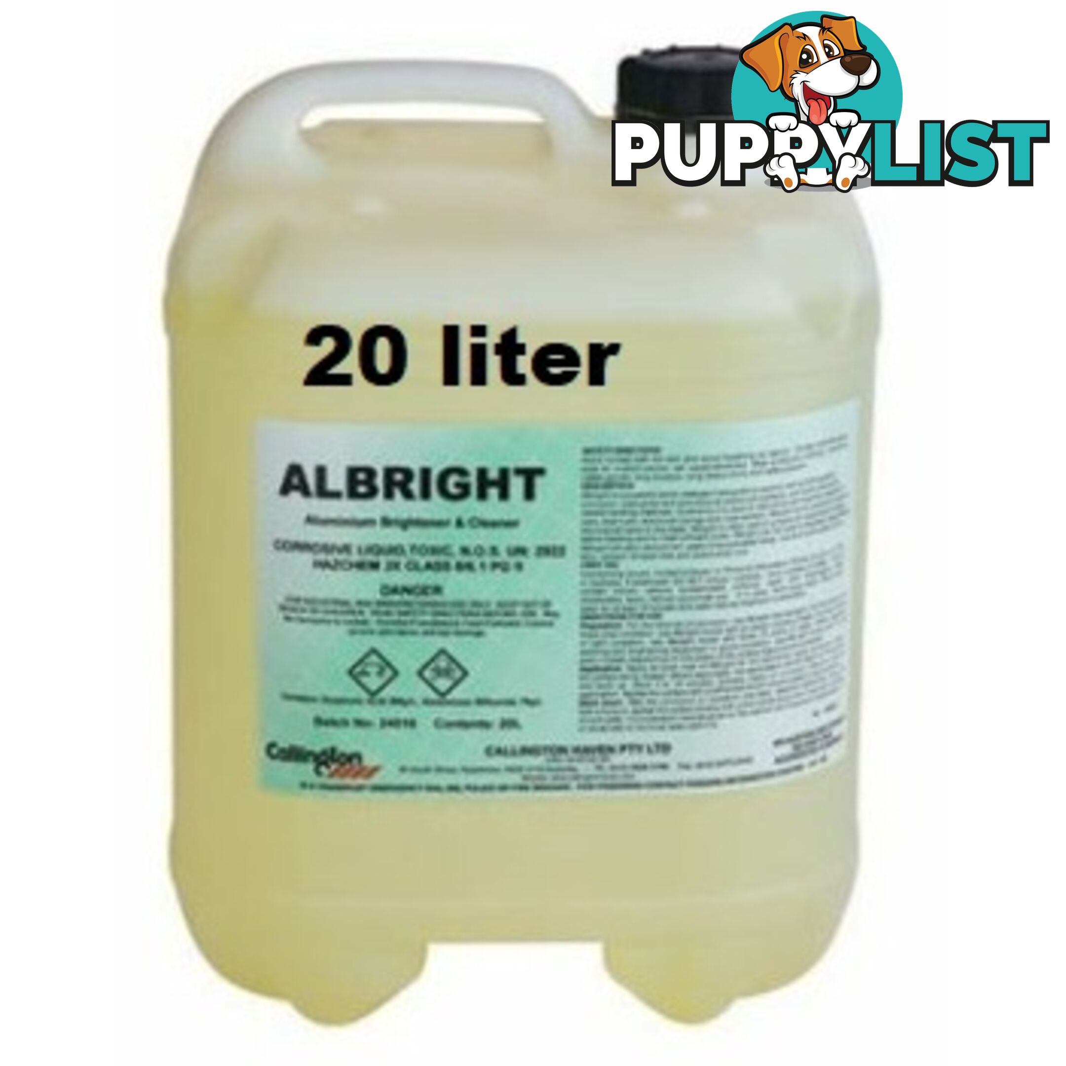 Aluminium Brightener & Cleaner Albright 20L