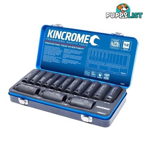 Deep Impact Socket Set 14 Piece 1/2" Drive - Imperial Kincrome K28207