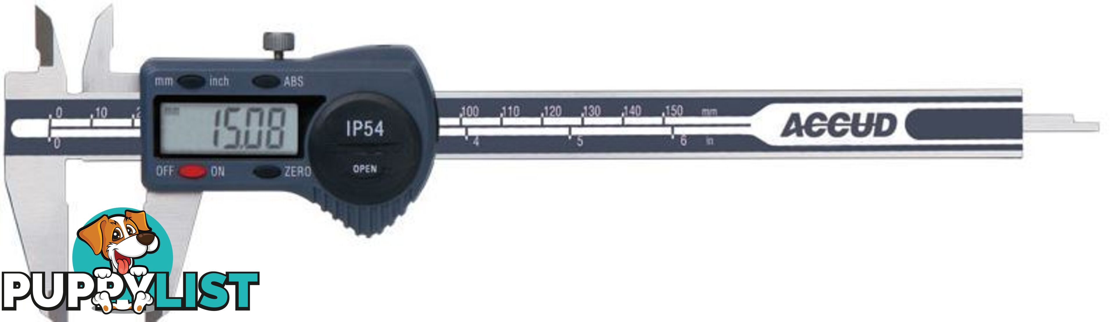 200mm Dual Scale Digital IP54 Caliper AC-111-008-11