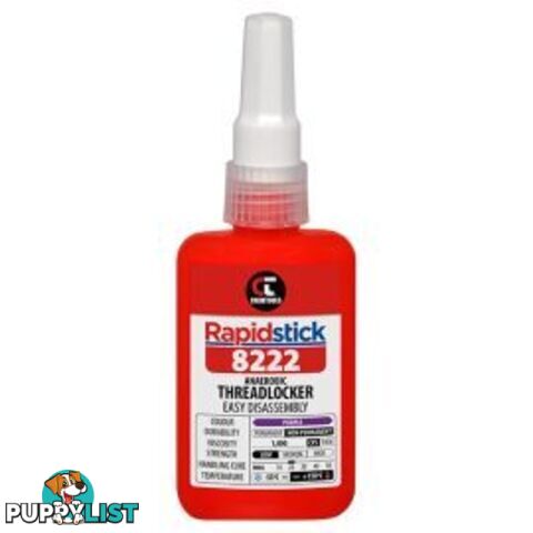 Rapidstick 8222 Threadlocker 50ml Low Strength 8222-50