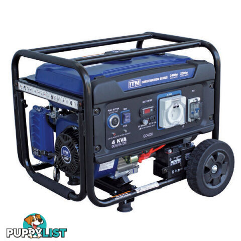 Construction Series Petrol Generator 4KVA 3400W ITM TM520-3400