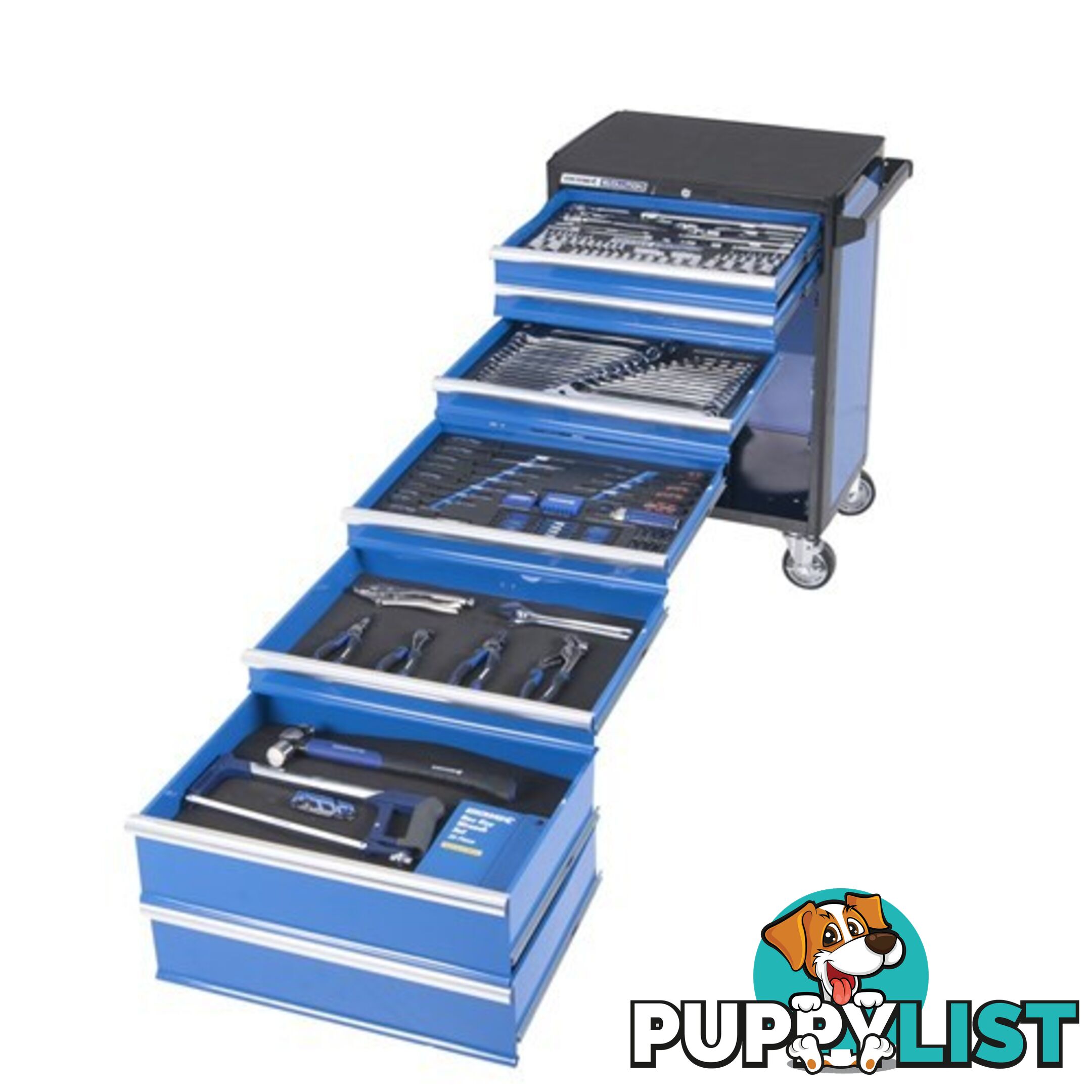 Evolution Tool Trolley 232 Piece 5 Drawer 1/4", 3/8" and 1/2" Drive Kincrome K1630