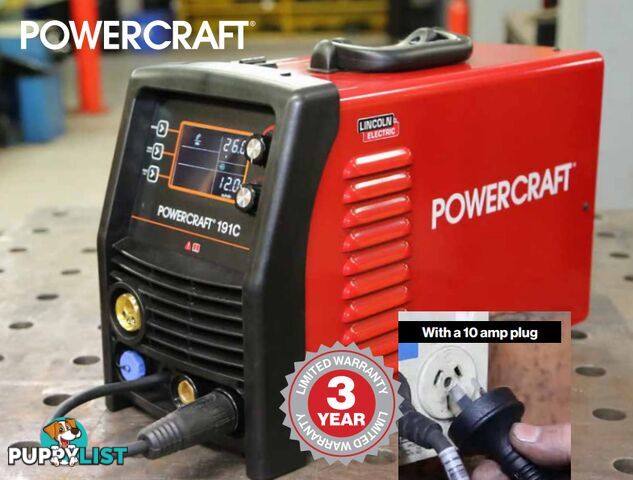 Lincoln Powercraft 191c MIG Welder Lincoln K69072-1 With Bonus Helmet
