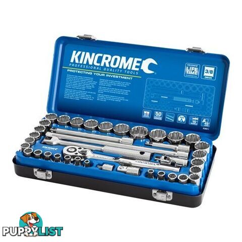 Socket Set 52 Piece 1/4 & 1/2" Drive - Metric & Imperial K28032 Kincrome