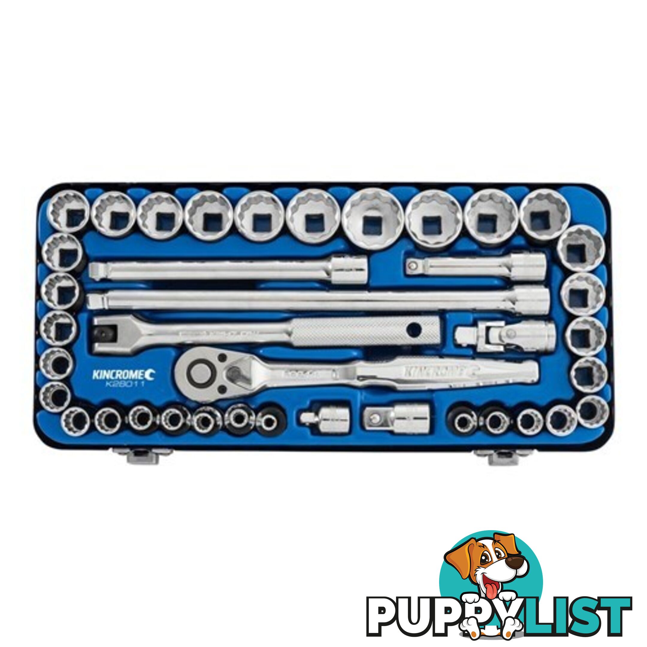 Socket Set 52 Piece 1/4 & 1/2" Drive - Metric & Imperial K28032 Kincrome