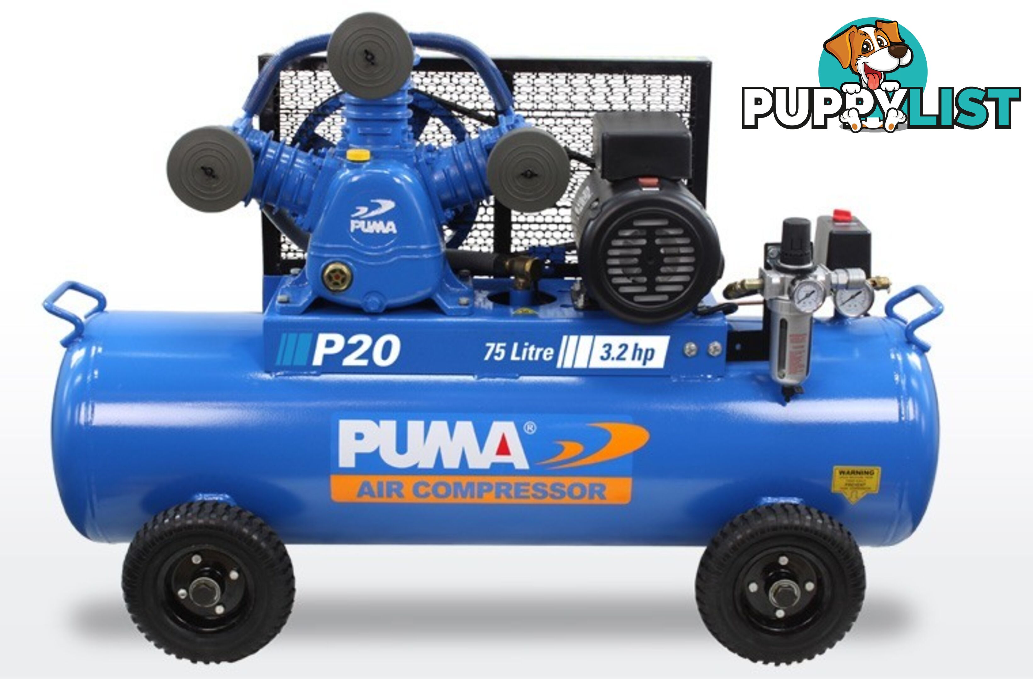 Air Compressor Dependable Performance 75 Litre Puma PU P20 240V