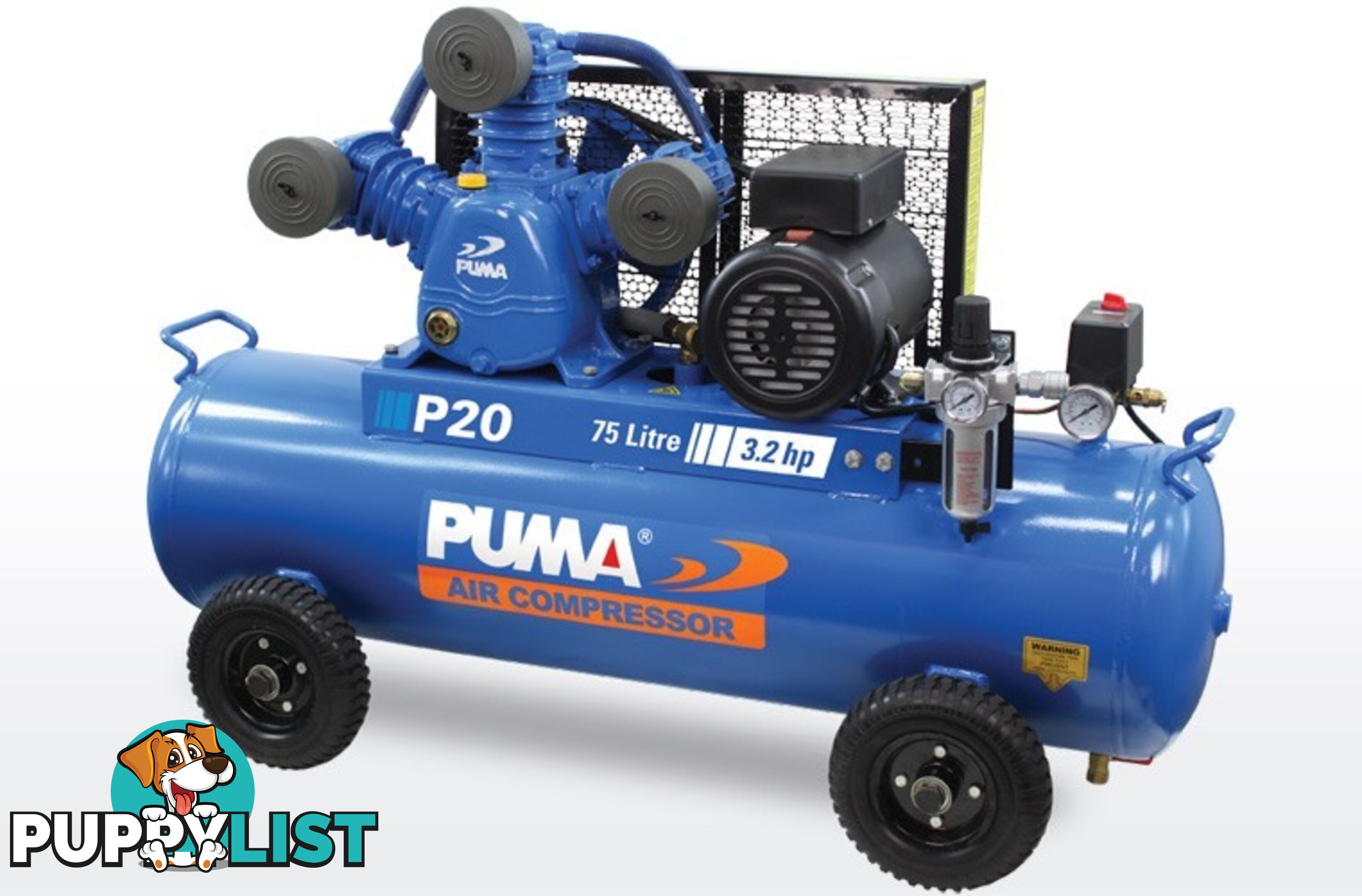 Air Compressor Dependable Performance 75 Litre Puma PU P20 240V