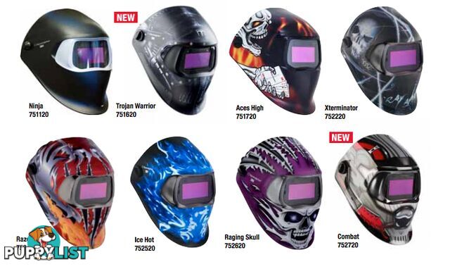 3M Speedglas 100 Series Graphic Auto Darkening Welding Helmet Motor 752920